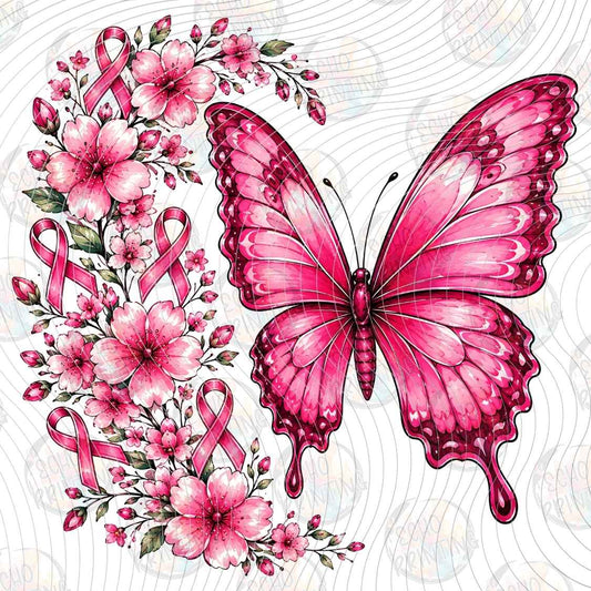 BSCRA 711 - PINK BUTTERFLY FLOWERS