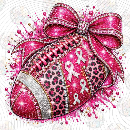 BSCRA 714 - PINK FOOTBALL BOW