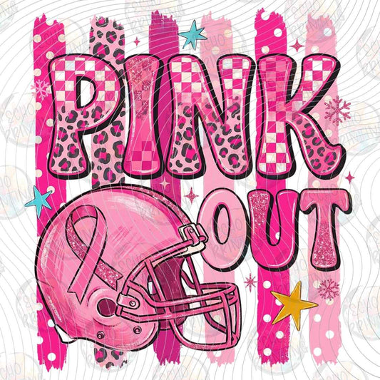 BSCRA 716 - PINK OUT FOOTBALL HELMET