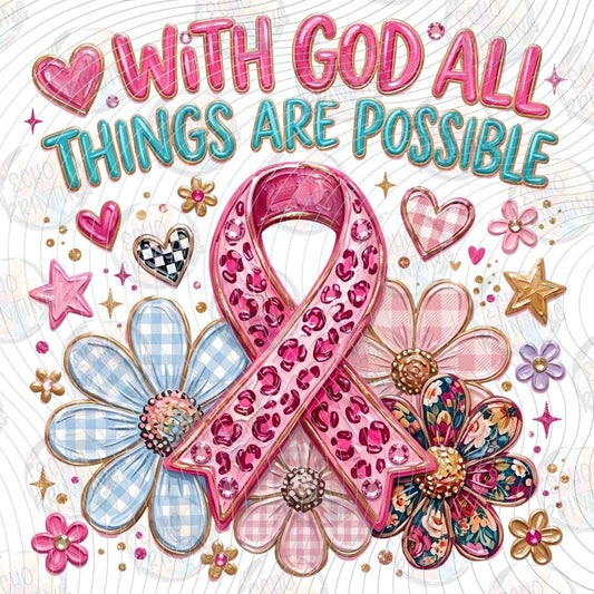 BSCRA 720 - PINK RIBBON FLOWERS