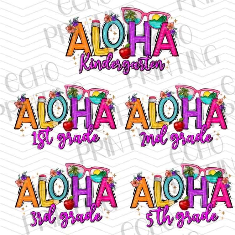 BTSG 238 - ALOHA GRADE LEVEL SCHOOL SHIRTS