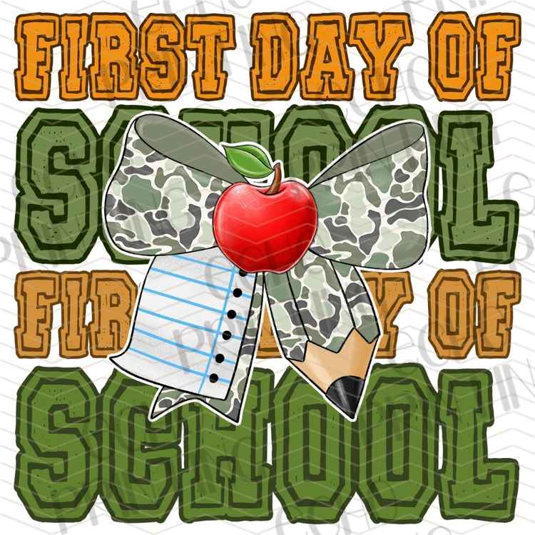 BTSG 274 - FIRST DAY OF SCHOOL CAMO