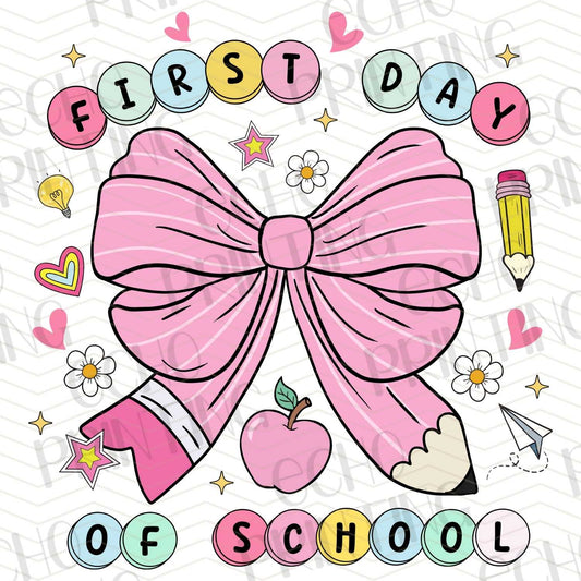 BTSG 103 - PINK BOW FIRST DAY OF CLASS