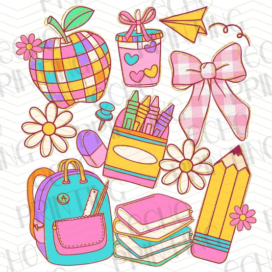 BTSG 1 - COLORFUL BACK TO SCHOOL SUPPLIES SET
