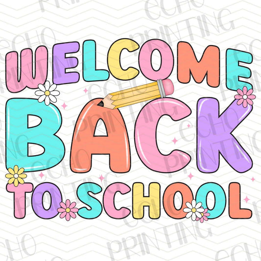 BTS 30 - WELCOME BACK TO SCHOOL COLORFUL BLOCK TEXT