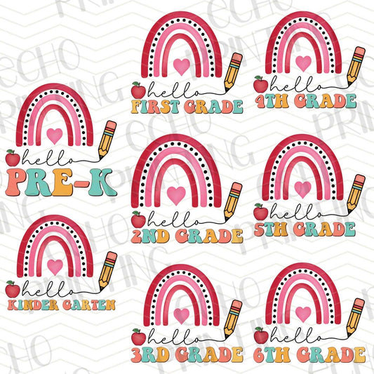 BTSG 39 – HELLO SCHOOL RAINBOW PENCIL GRADE LEVEL