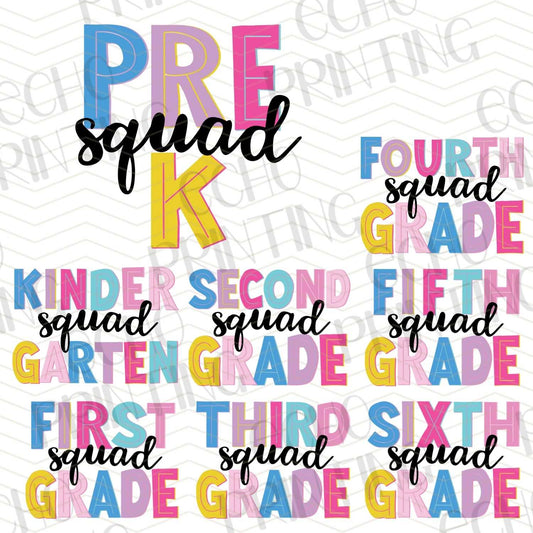 BTSG 42 – PRE-K TO SIXTH GRADE SQUAD CLASSROOM LETTER
