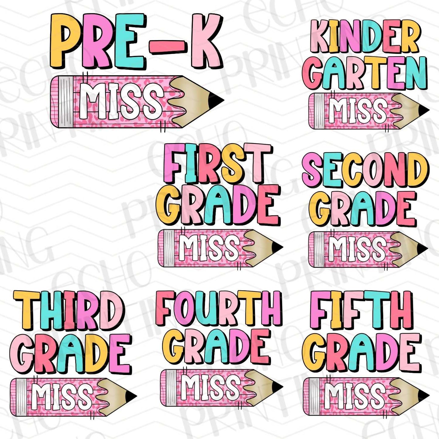 BTSG 47 – MISS TEACHER CLASSROOM LABEL SET FOR GRADES
