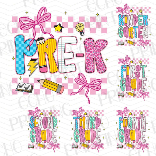 BTS 54 – CUTE BOW AND PENCIL BACK TO SCHOOL GRADE