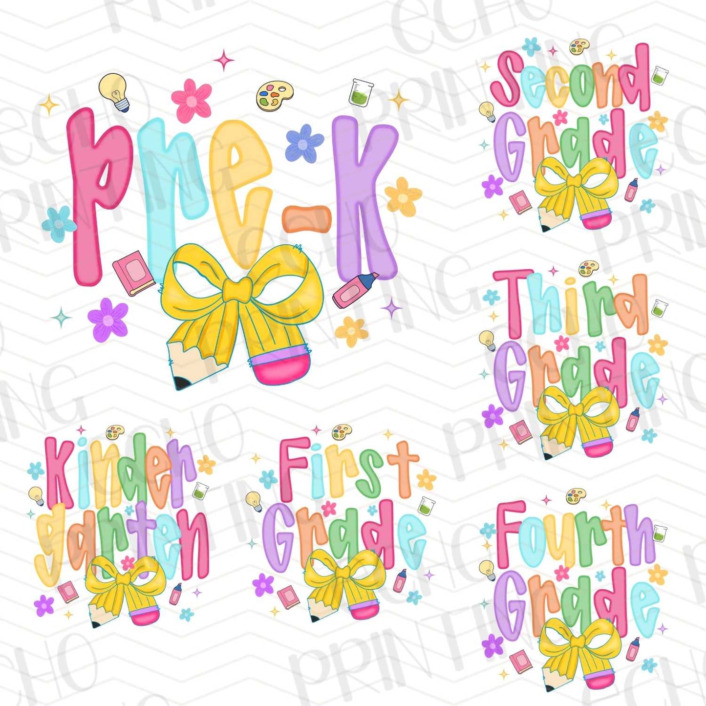 BTSG 66 – PRE-K TO FOURTH GRADE PASTEL BOW SET