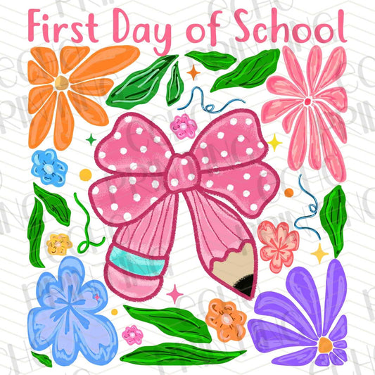 BTS 70 – FIRST DAY OF SCHOOL FLORAL BOW