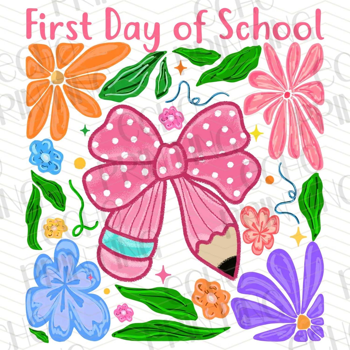BTSG 70 – FIRST DAY OF SCHOOL FLORAL BOW
