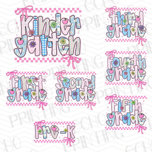 BTSG 82 – KINDERGARTEN TO SIXTH GRADE PINK STITCH SET