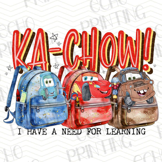 BTS 93 – KA-CHOW NEED FOR LEARNING BACKPACKS