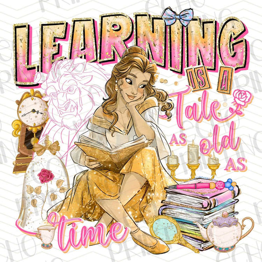 BTSG 96 - READING GIRL WITH BOOKS AND SCHOOL QUOTE