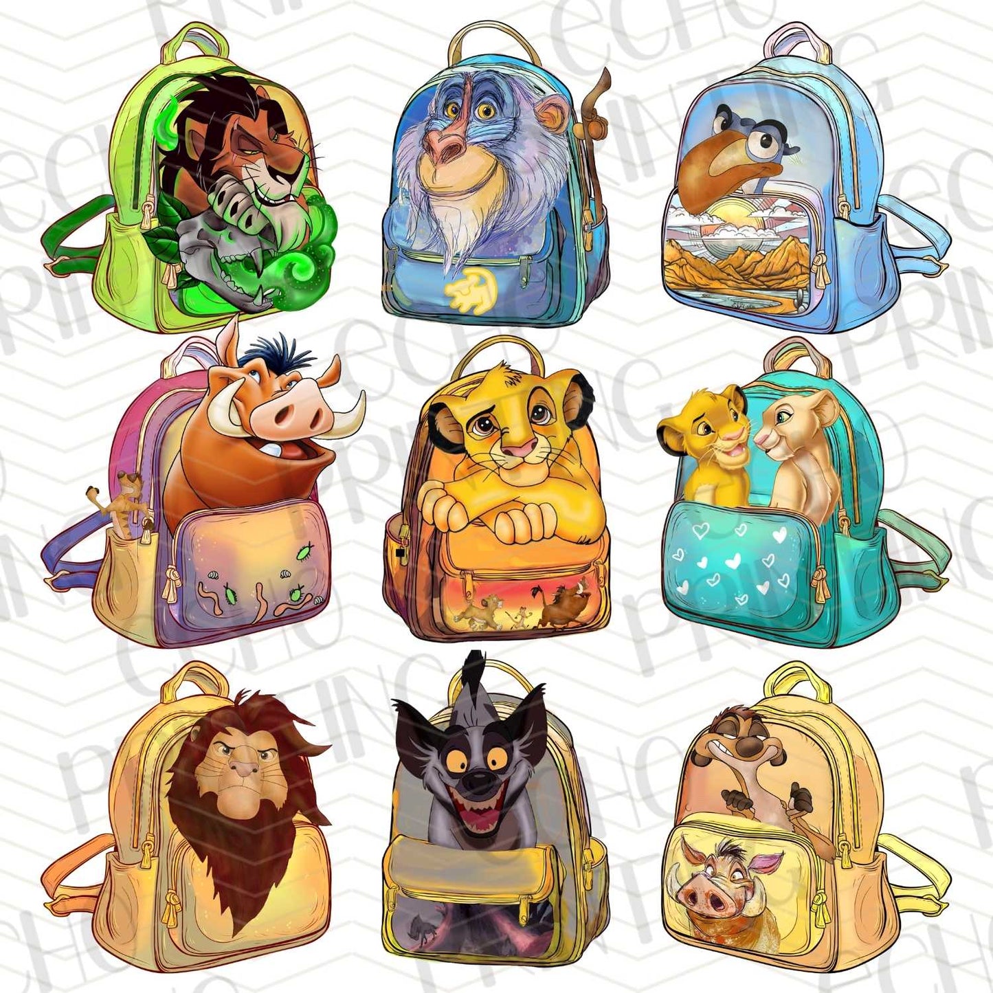 BTSG 99 - WILD ANIMAL BACKPACKS FOR KIDS SCHOOL