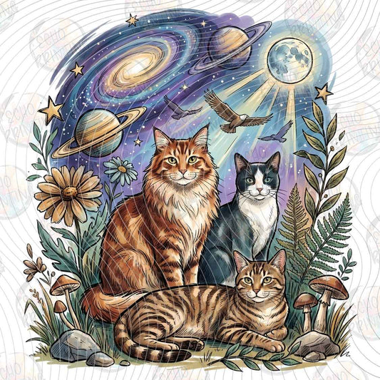 CATG 122 - COSMIC CATS GALAXY ART