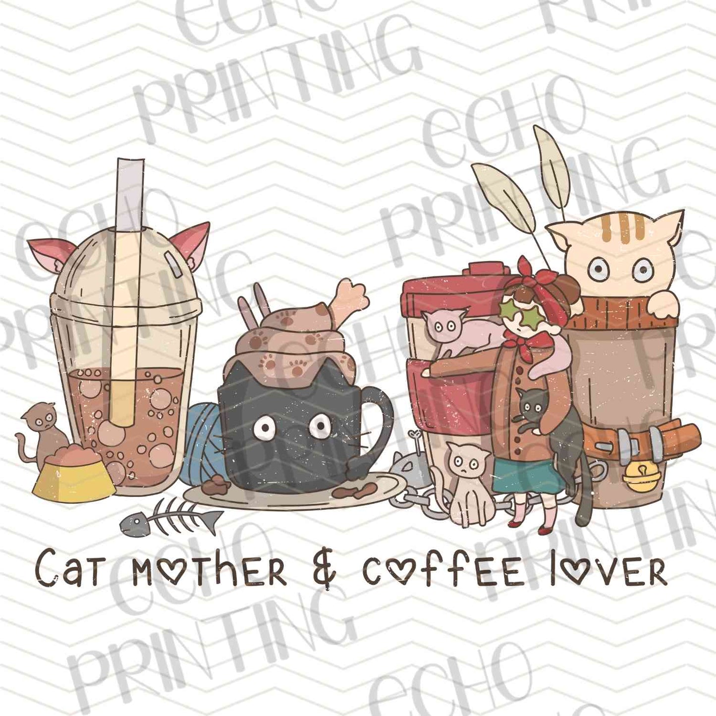 CATG 40 - CAT MOTHER & COFFEE LOVER