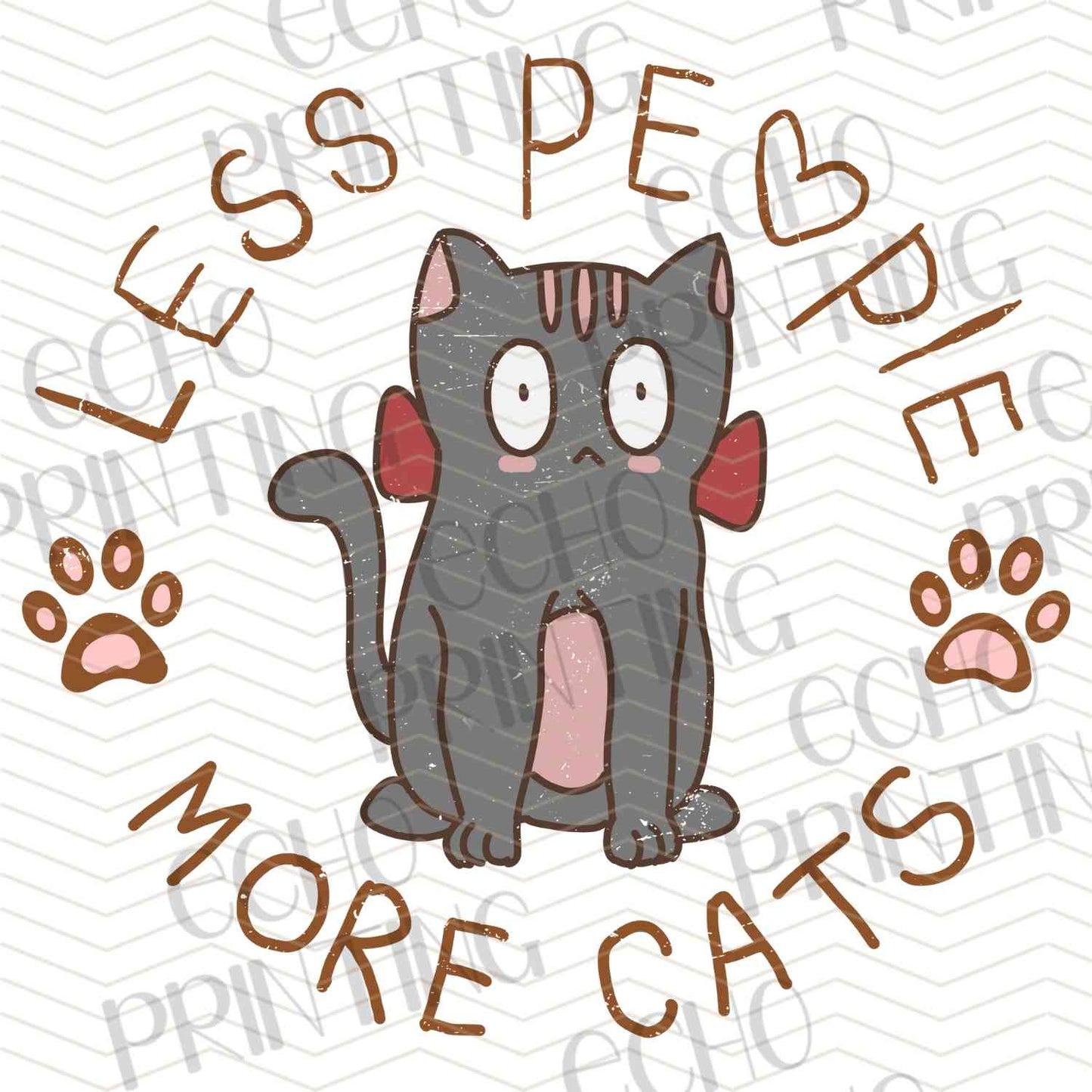 CATG 53 - LESS PEOPLE MORE CATS