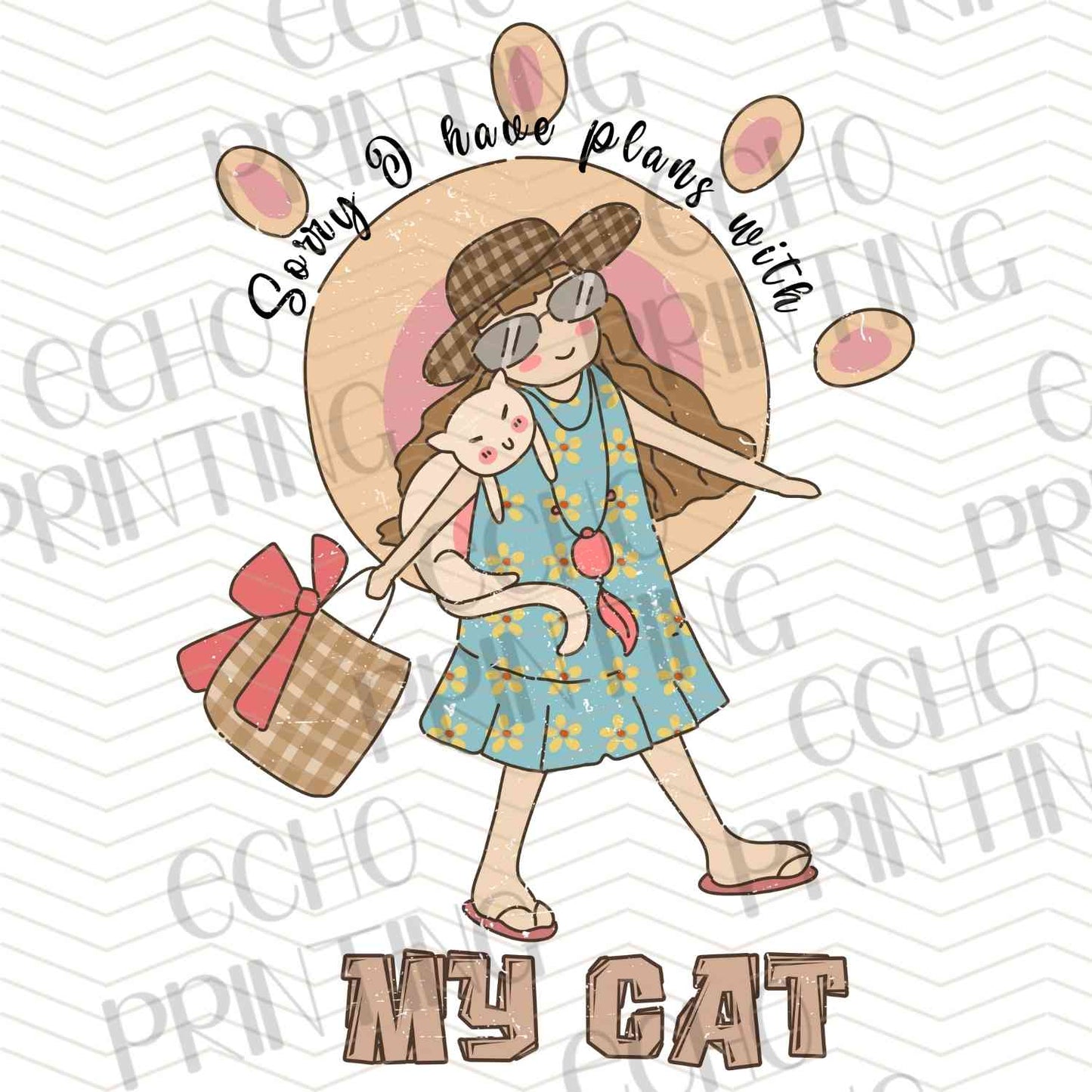 CATG 56 - GIRL AND HER CAT