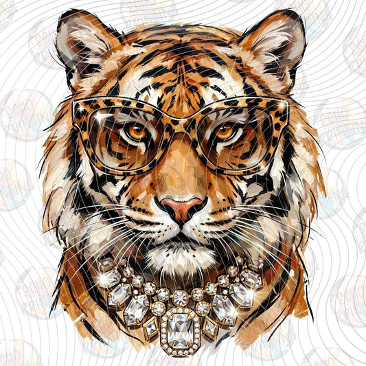CATG 96 - TIGER PORTRAIT RETRO STYLE