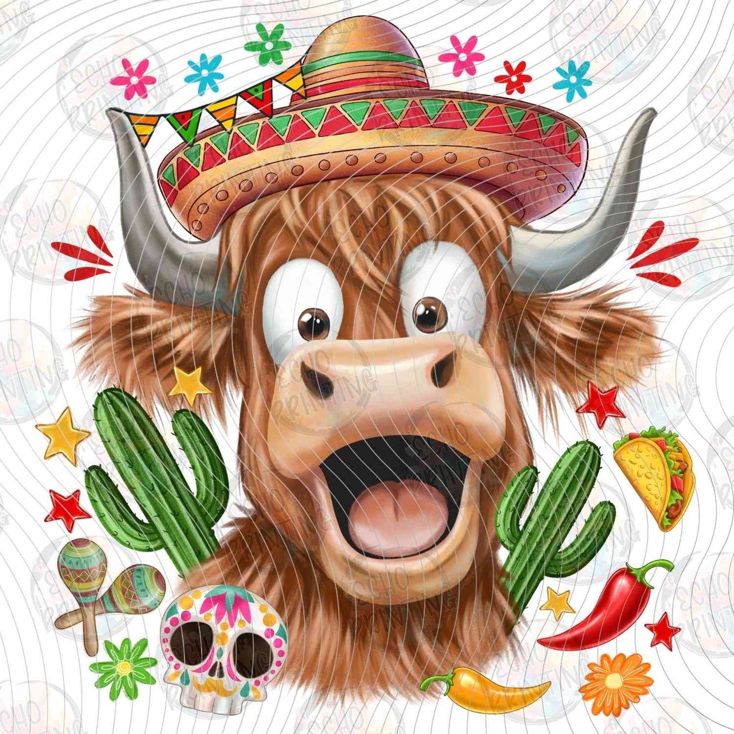 CDMG 47 - FUNNY FIESTA COW CARTOON