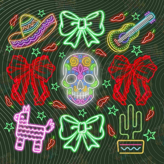 CDMG 51 - NEON FIESTA ICONS PATTERN