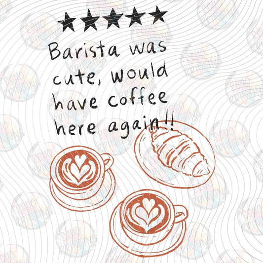 CFEG 87 - BARISTA WOULD HAVE COFFEE AGAIN