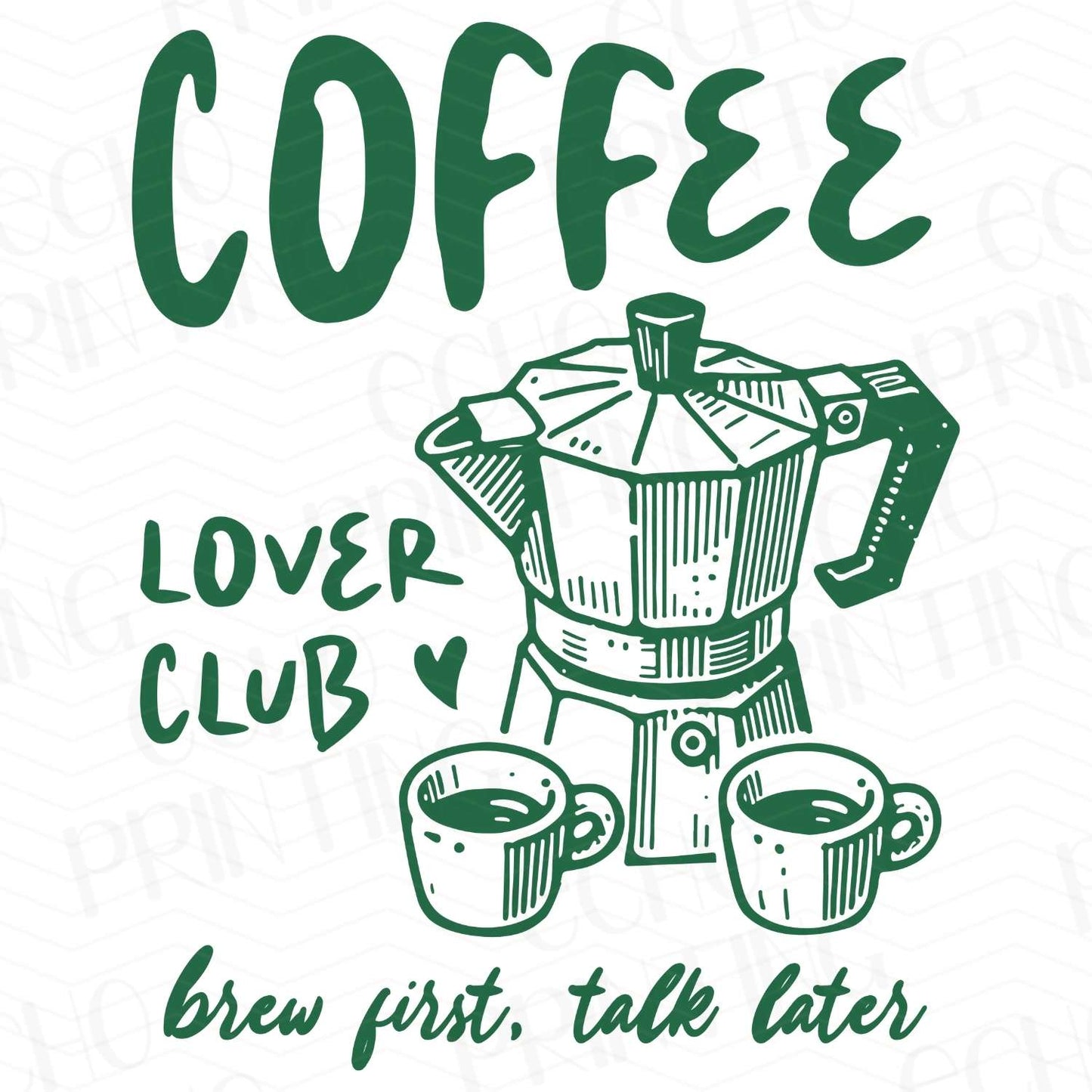 CFE 34 - COFFEE LOVER CLUB BREW FIRST TALK LATER