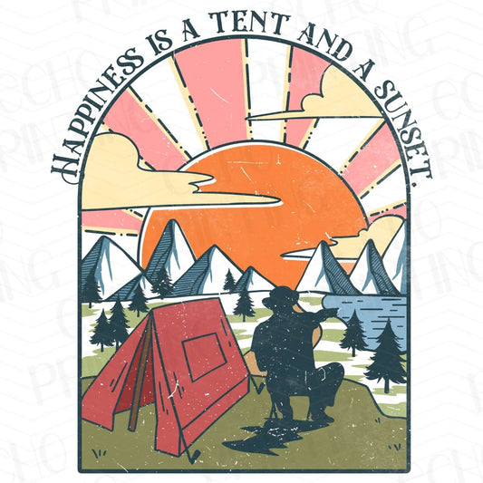 CMPG 33 - HAPPINESS IS A TENT AND SUNSET