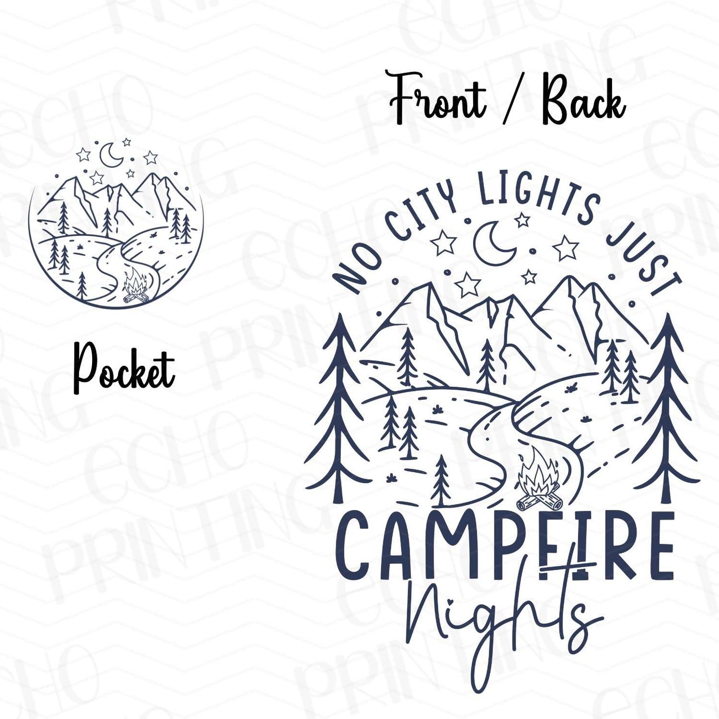 CMP 41 - NO CITY LIGHTS | POCKET & BACK SOLD SEPERATELY