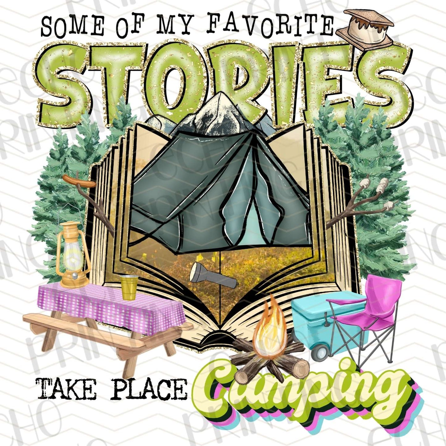CMP 51 - FAVORITE STORIES TAKE PLACE WHILE CAMPING (TENT)