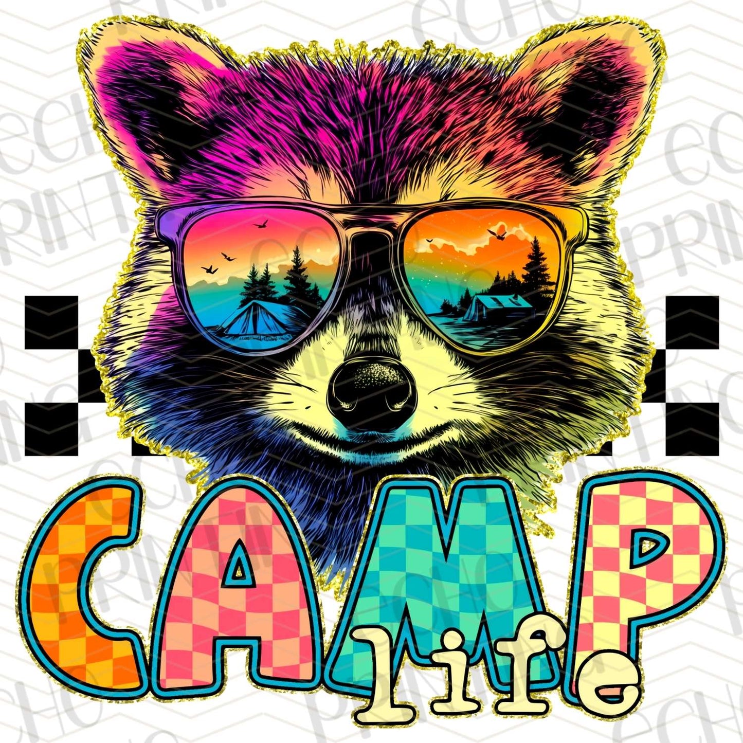 CMP 59 - COLORFUL RACOON CAMP LIFE