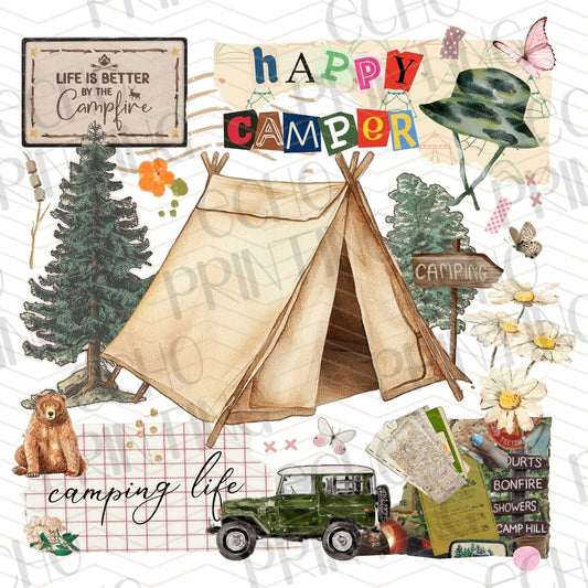 CMPG 62 - HAPPY CAMPER TENT SCENE