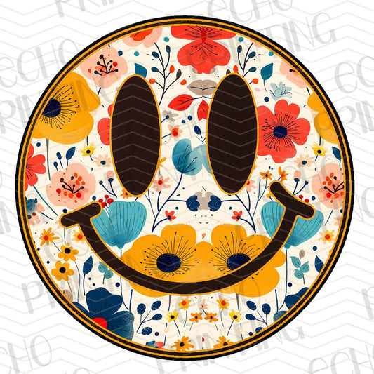 COGR 26 - SUNFLOWER FLORAL SMILEY