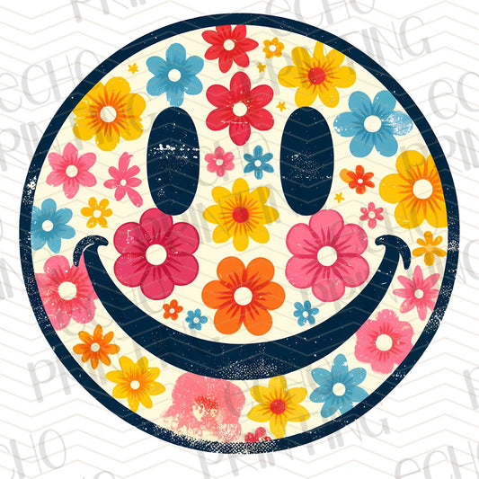 COGR 31 - COLORFUL FLOWER POWER SMILEY