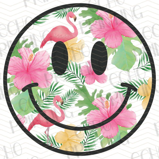 COGR 34 - TROPICAL FLORAL SMILEY FACE