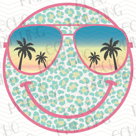 COGR 36 - LEOPARD SUNSET BEACH SMILEY