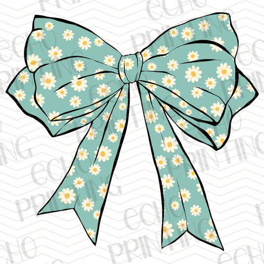 COGR 40 - MINT POLKA DOT BOW