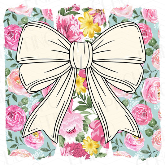 COGR 7 - ROSE BACKGROUND WHITE BOW
