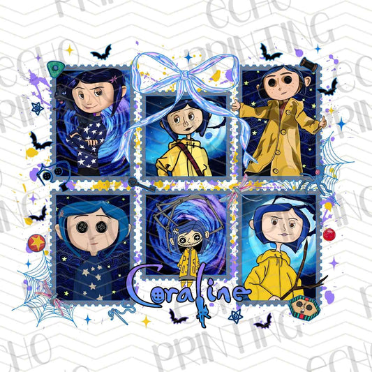 CRLN 11 – BUTTON DOLL BLUE SQUARES