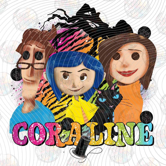 CRLN 18 - BUTTON EYE DOLL ART