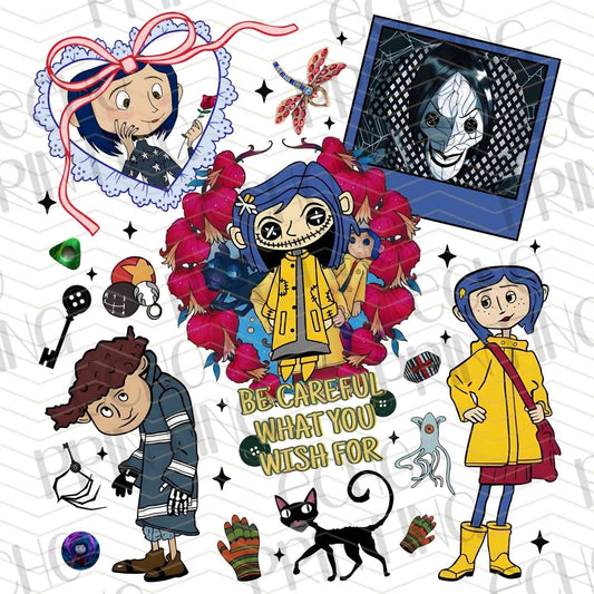 CRLN 5 – BUTTON DOLL FIGURES COLLAGE