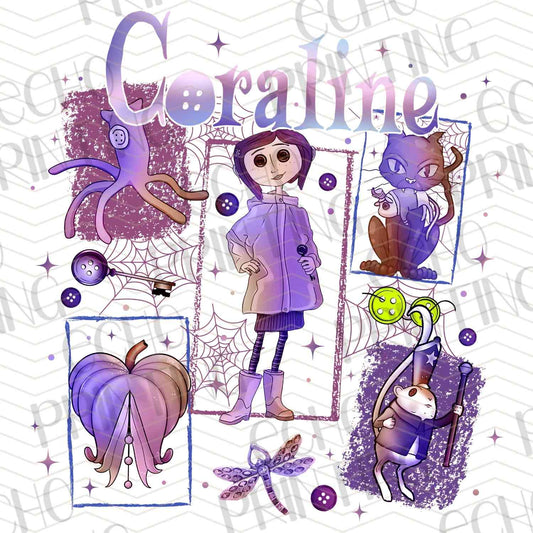 CRLN 8 – BUTTON DOLL PURPLE CHARACTERS