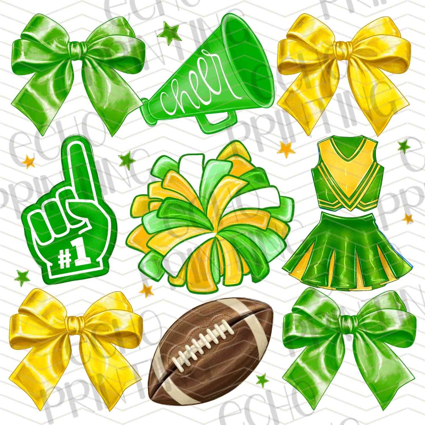 DCNG 75 - CHEER BOW FOOTBALL SET