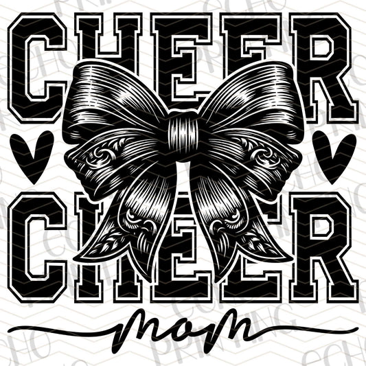 DCN 22 – BLACK BOW MONOCHROME CHEER MOM