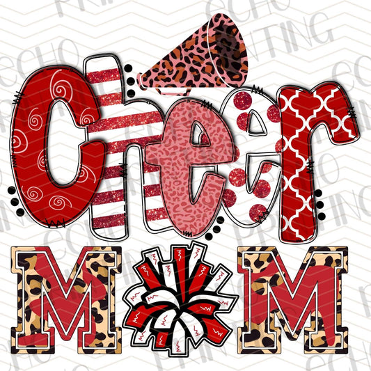 DCNG 27 - RUSTIC RED CHEER MOM