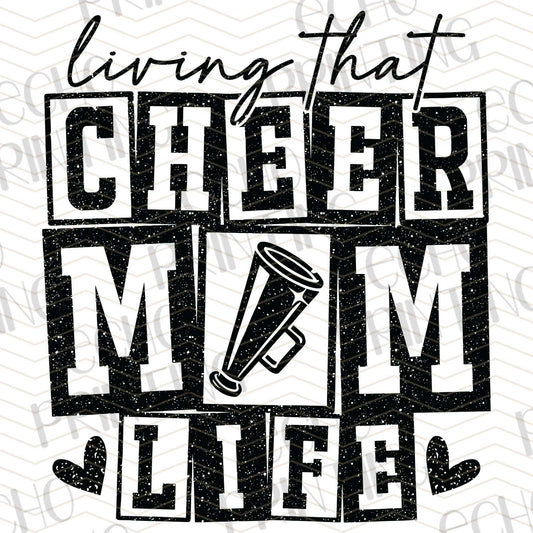DCN 2 – LIVING THAT CHEER MOM LIFE – BLACK