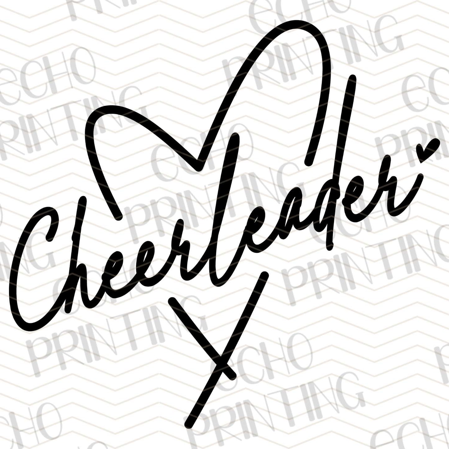DCNG 30 - HANDWRITTEN HEART SCRIPT - CHEERLEADER