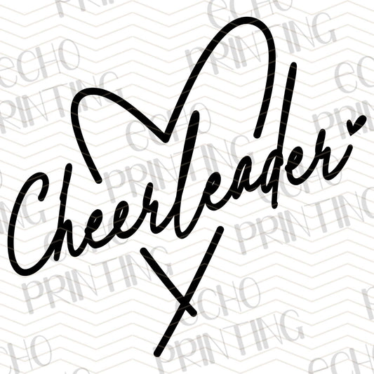 DCNG 30 - HANDWRITTEN HEART SCRIPT - CHEERLEADER